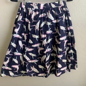 Shark MIDI Skirt by ModCloth